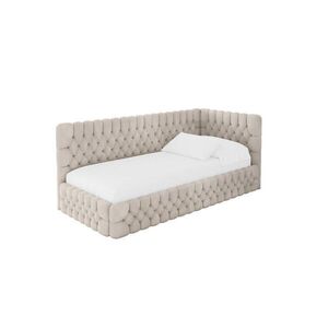 ALTDECOR JEDNOLŮŽKOVÁ POSTEL pro mládež s úložným prostorem, vlevo - MULY 80x200 béžová obraz