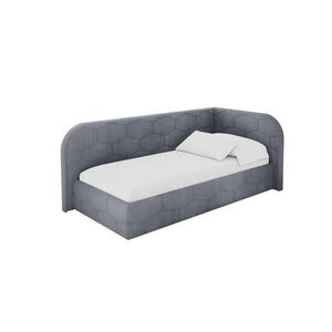 ALTDECOR JEDNOLŮŽKOVÁ POSTEL pro mládež s úložným prostorem a matrací H3/H4, vlevo - JAXY 80x200 šedá obraz