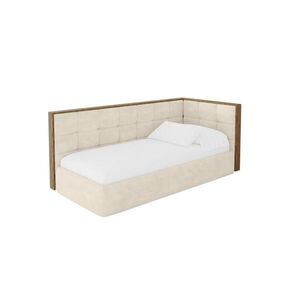 ALTDECOR JEDNOLŮŽKOVÁ POSTEL pro mládež s úložným prostorem a matrací H3/H4, vlevo - SOVY 90x200 béžová obraz
