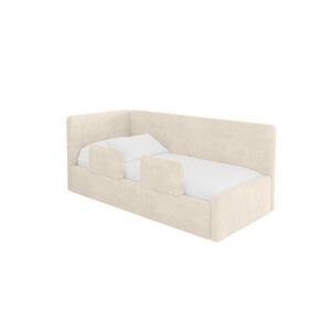 ALTDECOR JEDNOLŮŽKOVÁ POSTEL pro mládež s úložným prostorem, vpravo - NORY 90x200 béžová obraz