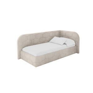 ALTDECOR JEDNOLŮŽKOVÁ POSTEL pro mládež s úložným prostorem a matrací H3/H4, vlevo - JAXY 80x200 béžová obraz