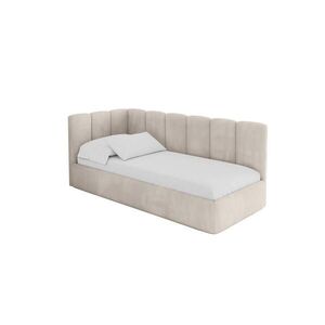 ALTDECOR JEDNOLŮŽKOVÁ POSTEL pro mládež s úložným prostorem a matrací H3/H4, vpravo - DEXY 100x200 béžová obraz