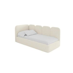 ALTDECOR JEDNOLŮŽKOVÁ POSTEL pro mládež s úložným prostorem, vpravo - VELY 100x200 béžová obraz