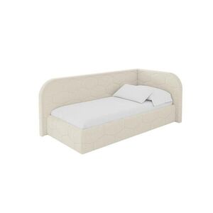 ALTDECOR JEDNOLŮŽKOVÁ POSTEL pro mládež s úložným prostorem a matrací H3/H4, vlevo - JAXY 100x200 béžová obraz
