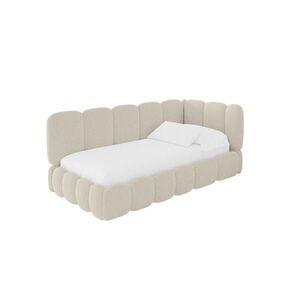 ALTDECOR JEDNOLŮŽKOVÁ POSTEL pro mládež s úložným prostorem, vlevo - AVRY 80x200 béžová obraz