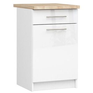 RAUMHIRSCH FURNITURE SPODNÍ SKŘÍŇ Bílá, bílá lesklá 85/50/46 obraz