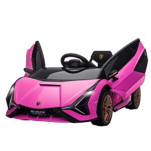 HOMCOM DĚTSKÉ elektrické auto, 12V elektrické dětské vozidlo s 2, 4G dálkovým ovládáním, růžové obraz