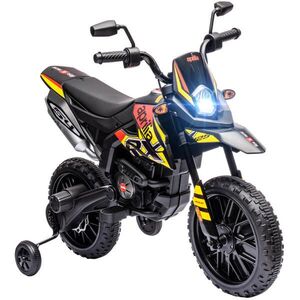 AIYAPLAY DĚTSKÝ elektrický motocykl, 12V dětský motocykl s hudbou, 6 km/h dětské vozidlo obraz