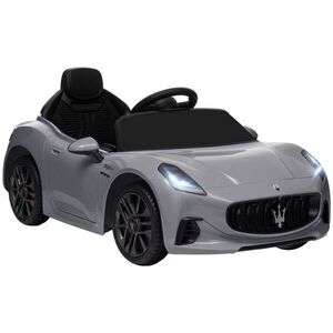 AIYAPLAY DĚTSKÉ elektrické auto 12 V s dálkovým ovládáním 2, 4 GHz, 2 motory, šedé obraz