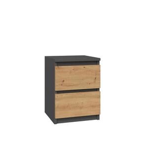 RAUMHIRSCH FURNITURE NOČNÍ STOLEK Anthracit, Artisan 30/40/30 obraz