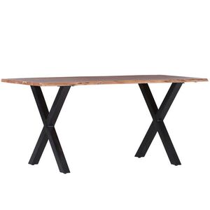 Livetastic JÍDELNÍ STŮL, akácie, přírodní barvy, černá, 140/76/80 cm obraz