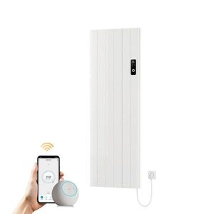 EMKE ELEKTRICKÝ nástěnný konvektor, 160 x 54, 5 cm, 2000 W, s LCD displejem a ovládáním přes aplikaci, bílý obraz