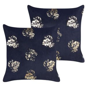 Beliani DEKORATIVNÍ POLŠTÁŘ sada 2 ks Černý 45/45 cm Goldenrod obraz