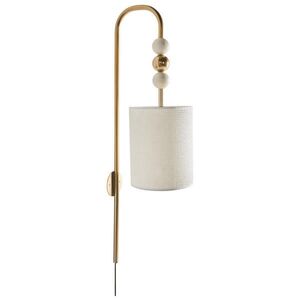 Beliani NÁSTĚNNÁ LAMPA Béžová Loky obraz