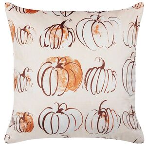 Beliani DEKORATIVNÍ POLŠTÁŘ Béžový 45/45 cm Cucurbita obraz