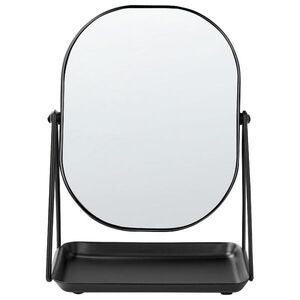 Beliani KOSMETICKÉ ZRCADLO 20/22 cm Černé Correze obraz