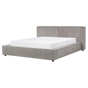 Beliani ČALOUNĚNÁ POSTEL 160/200 cm Šedá Linards obraz