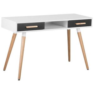 Beliani PSACÍ STŮL bílý/šedý 120/45/75 cm Frisco obraz