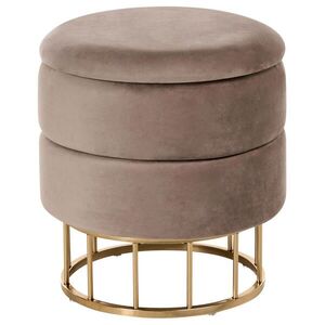 Beliani PUF Taupe Elgin obraz