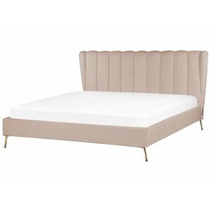 Beliani ČALOUNĚNÁ POSTEL 180/200 cm Taupe Miribel obraz