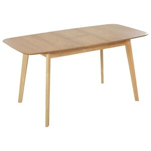 Beliani JÍDELNÍ STŮL 120-150/75/75 cm Světle hnědý Obdélníkový Madox obraz