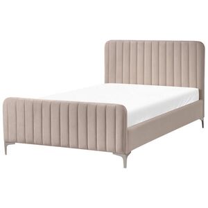 Beliani POSTEL s roštem 120/200 cm Taupe Lunan obraz