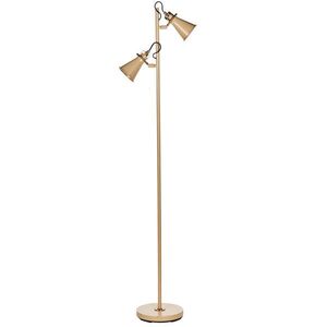 Beliani STOJACÍ LAMPA Béžová/Zlatá Moyola obraz