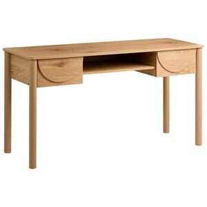 Beliani PSACÍ STŮL Světle hnědý 140/50 cm Sendra obraz