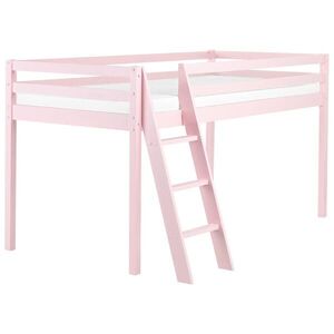 Beliani VYVÝŠENÁ POSTEL 90x200 cm Růžová Ascoux obraz