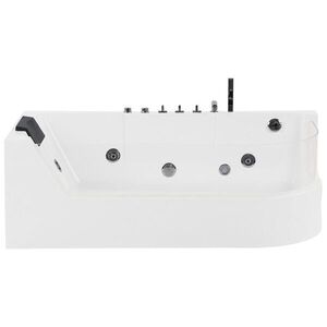 Beliani VÍŘIVKA VANA s LED 80x170x59 cm bílá Acuario obraz