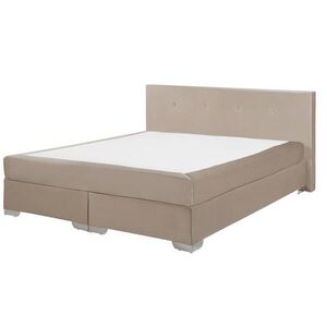 Beliani BOXSPRINGOVÁ POSTEL 160/200 cm Světlá Béžová Consul obraz