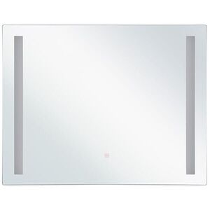 Beliani KOUPELNOVÉ ZRCADLO s LED osvětlením obdélníkové 60/70 cm Lirac obraz