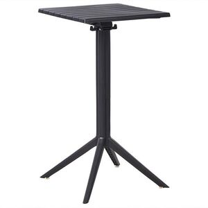 Beliani ZAHRADNÍ BAROVÝ STŮL 60/60 cm Černý Lemnos obraz