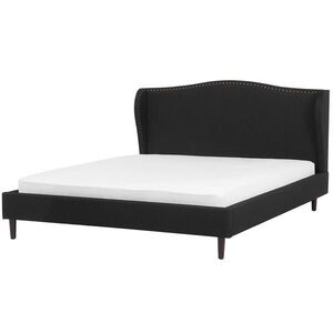 Beliani ČALOUNĚNÁ POSTEL 180/200 cm Černá Colmar obraz