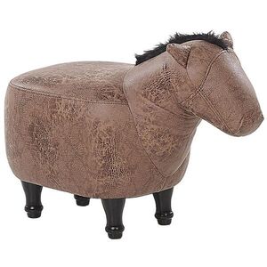 Beliani STOLIČKA VE TVARU ZVÍŘÁTKA Horse 64/33/50 cm obraz