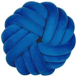 Beliani DEKORATIVNÍ POLŠTÁŘ Námořnicky modrý 30/30 cm Akola obraz