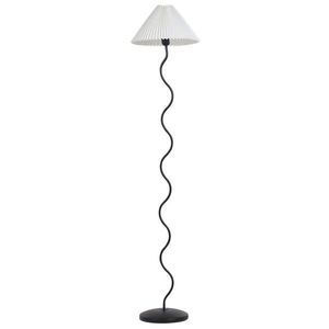 Beliani STOJACÍ LAMPA Bílá/Černá Jikawo obraz