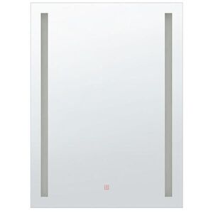 Beliani KOUPELNOVÉ ZRCADLO s LED osvětlením obdélníkové 70/90 cm Martinet obraz