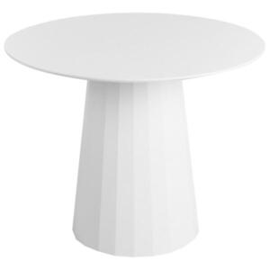 Beliani JÍDELNÍ STŮL Bílý 100 /100 cm Plato obraz