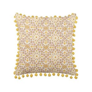 Beliani DEKORATIVNÍ POLŠTÁŘ Krémově bílý 45/45 cm Lycrois obraz