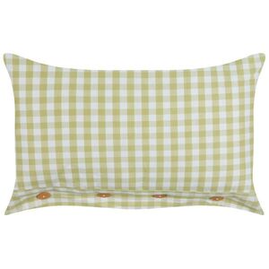 Beliani DEKORATIVNÍ polštář Olivově zelený 40/60 cm Talya obraz