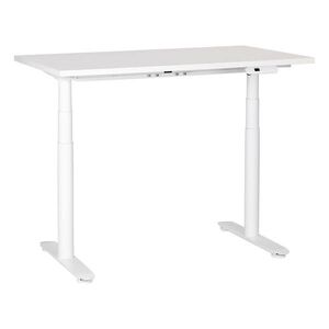 Beliani PSACÍ STŮL bílý 120/72 cm elektrický výškově nastavitelný Destin IV obraz