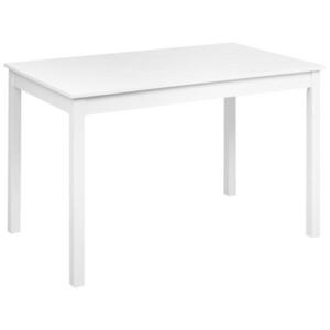 Beliani JÍDELNÍ STŮL Bílý 120/75 cm Pappelholz Barlee obraz