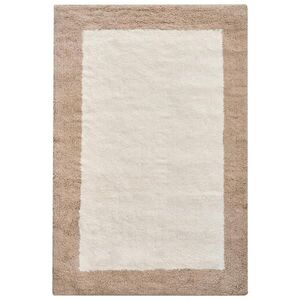 Beliani KOUPELNOVÁ PŘEDLOŽKA Hnědá/Béžová 60/90 cm Bavlna Kabri obraz