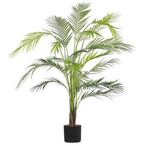 Beliani UMĚLÁ ROSTLINA v květináči 124 cm Zelená/Černá Palma Areca obraz