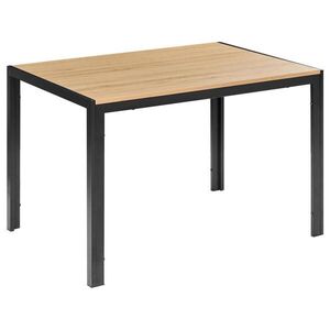 Beliani JÍDELNÍ STŮL Hnědý/Černý 120/80 cm Mann obraz