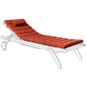 Beliani POLSTROVÁNÍ na lehátko Červené 56/192 cm Cesana Premium obraz
