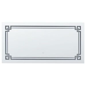 Beliani KOUPELNOVÉ ZRCADLO s LED osvětlením obdélníkové 120/60 cm Avranches obraz