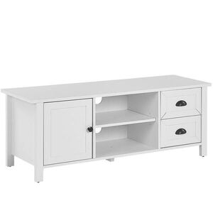 Beliani TV STOLEK Bílý HONOLULU 42/120/46 cm obraz