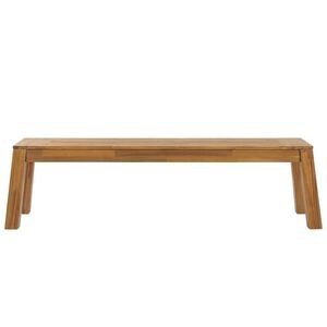 Beliani ZAHRADNÍ LAVICE Akáciové dřevo světle hnědá 160/36 cm Livorno obraz
